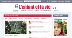 Desktop Screenshot of lenfantetlavie.fr